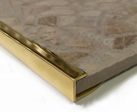 П-профиль латунный окантовочный