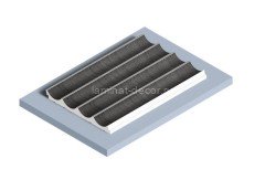 Стеновая панель 120х12 мм Hiwood LV139 GR26 серый 2,7м