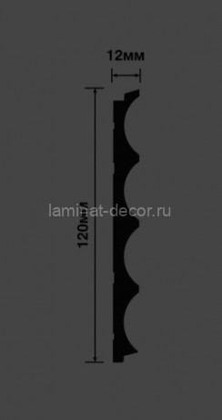 Заказать Стеновая панель 120х12 мм Hiwood LV139 GR26 серый 2,7м 