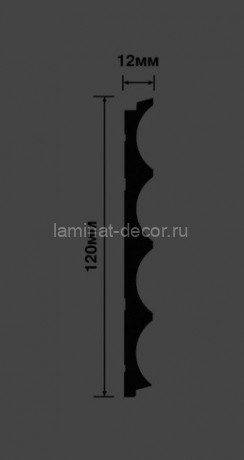 Заказать Стеновая панель 120х12 мм Hiwood LV139 GR26 серый 2,7м 