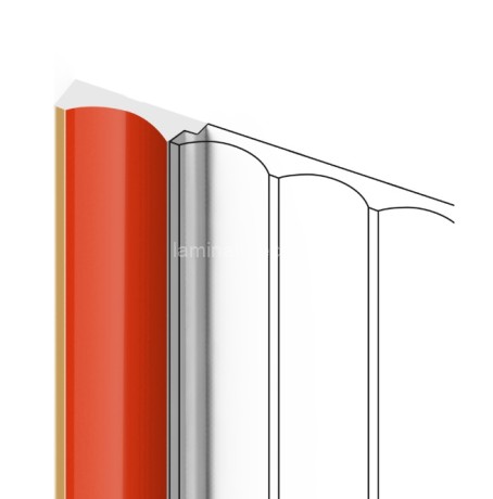 Заказать Финишный молдинг для стеновых панелей HiWood LF139A OR3G 12х32 мм красный 2,7 м 