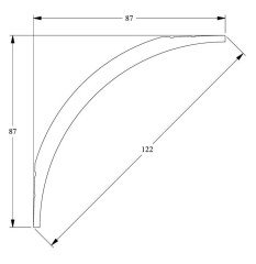 Потолочный плинтус Orac Decor Duropolymer CX126 2 м