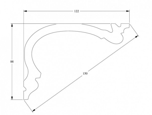 Заказать Потолочный плинтус гибкий Orac Decor Purotouch Flex C341F 2 м