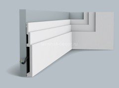 Напольный плинтус с кабель-каналом Orac Decor Duropolymer SX181 2 м