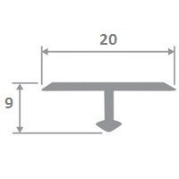 Заказать Латунный Т-профиль ЛПТ-18 2,7 м