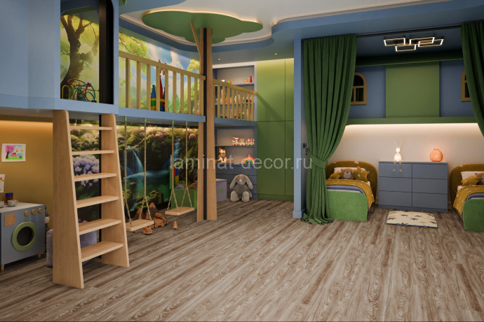 Заказать Кварцвиниловая плитка Damy Floor Family LVT Дуб Рустикальный Черный TCM369-7-LVT 1227х187х2.5 мм 18 шт-4.13 м2 43 класс 