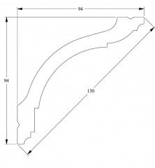 Потолочный плинтус Orac Decor Duropolymer CX127 2 м