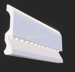 Напольный плинтус 98х19,5 мм Hiwood LB98 под подсветку 2 м