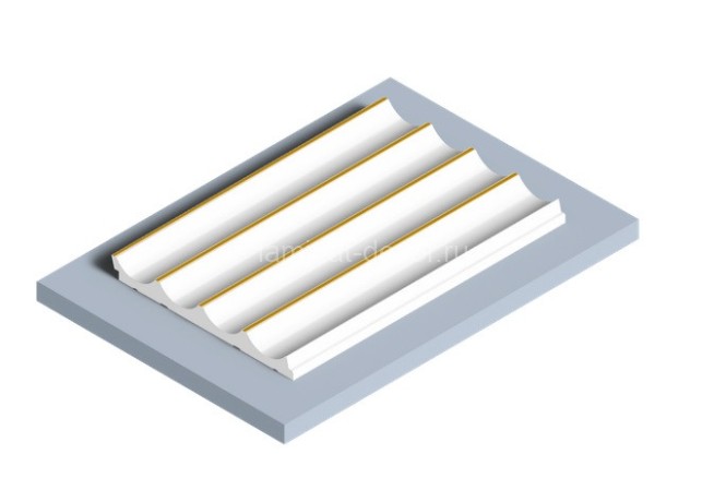 Заказать Стеновая панель 120х12 мм Hiwood LV139 W41G белый 2,7м 