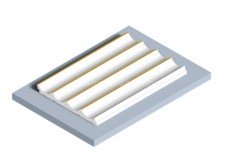 Стеновая панель 120х12 мм Hiwood LV139 W41G белый 2,7м