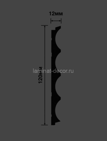 Заказать Стеновая панель 120х12 мм Hiwood LV139 W41G белый 2,7м 