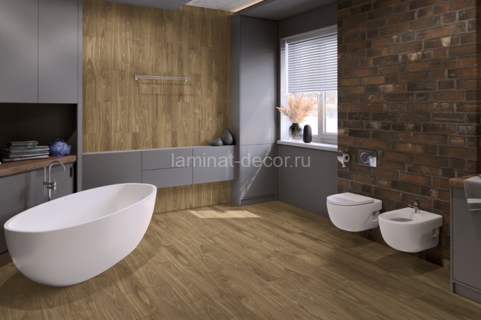 Заказать Кварцвиниловая плитка Damy Floor Family LVT Орех Европейский 0036-2-LVT 1227х187х2.5 мм 18 шт-4.13 м2 43 класс 
