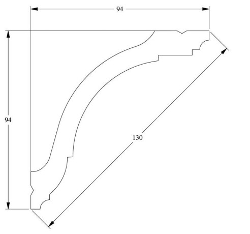 Заказать Потолочный плинтус Orac Decor Duropolymer CX128 2 м 