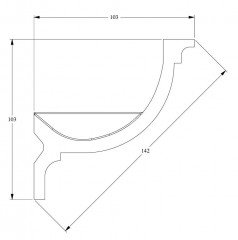 Потолочный плинтус гибкий Orac Decor Purotouch Flex C902F 2 м