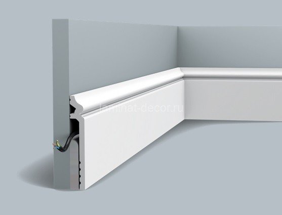 Заказать Напольный плинтус с кабель-каналом Orac Decor Duropolymer SX186 2 м 