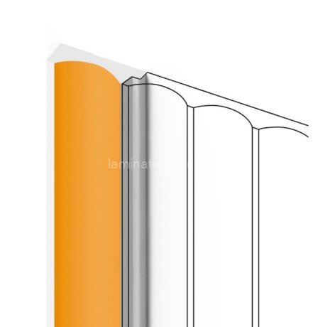 Заказать Финишный молдинг для стеновых панелей HiWood LF139A Y5 12х32 мм оранжевый 2,7 м 