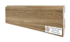 Напольный плинтус МДФ Teckwood цветной Дуб Гранд 75х16х2150 мм