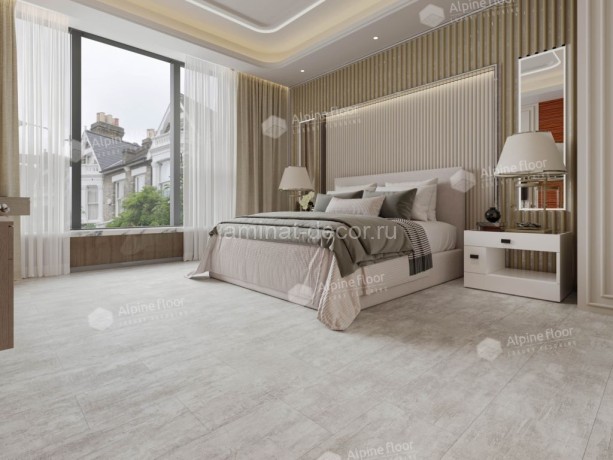 Заказать Каменно-полимерный ламинат SPC Alpine Floor Stone Mineral Core ECO 4-6 Ратленд замок 4V-Groove фаска 609,6х304,8х4 мм 43 класс упаковка 2.232 м2 16 кг 