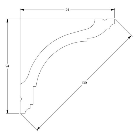 Заказать Потолочный плинтус Orac Decor Duropolymer CX129 2 м 