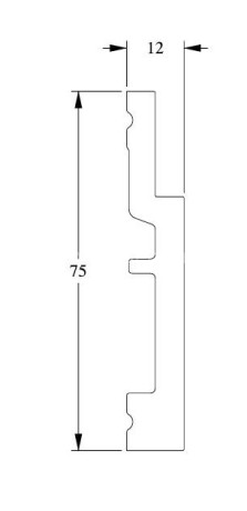 Заказать Напольный плинтус с кабель-каналом Orac Decor Duropolymer SX187 2 м 