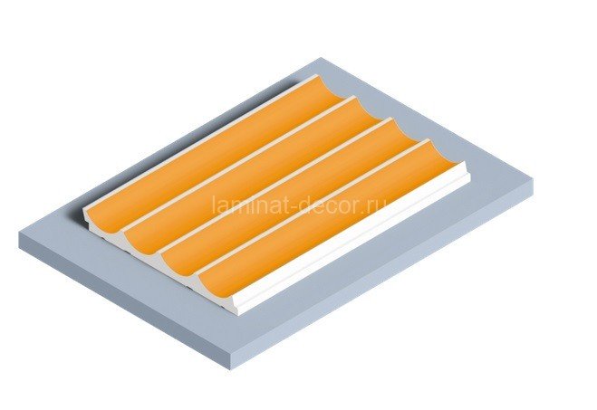 Заказать Стеновая панель 120х12 мм Hiwood LV139 Y5 желтый 2,7м 