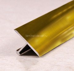 Алюминиевый Т-профиль ПТ-30 золото глянцевое 2,7 м