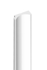 Финишный молдинг для стеновых панелей HiWood LF139B NP 12х34 мм белый 2,7 м