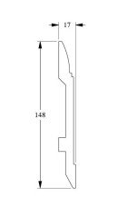Напольный плинтус с кабель-каналом гибкий Orac Decor Duropolymer Flex SX104F 2 м