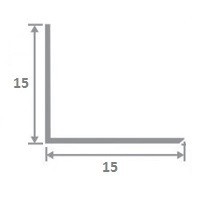 Латунный уголок ЛПН-15х15 2,7 м