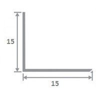 Латунный уголок ЛПН-15х15 2,7 м