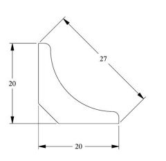Потолочный плинтус Orac Decor Duropolymer CX133 2 м