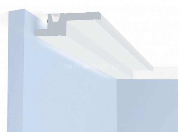 Заказать Потолочный плинтус 100х30 мм Hiwood A100V1 белый 2м 