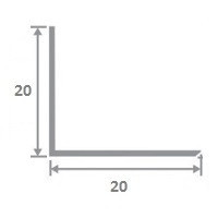 Латунный уголок ЛПН-20х20 2,7 м