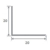 Латунный уголок ЛПН-20х20 2,7 м