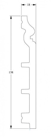 Заказать Напольный плинтус с кабель-каналом гибкий Orac Decor Duropolymer Flex SX118F 2 м 