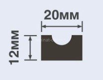 Заказать Молдинг 20х12 мм Hiwood P20 белый 2,7 м