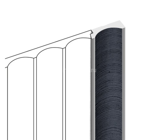 Заказать Финишный молдинг для стеновых панелей HiWood LF139B BU20 12х34 мм под дерево 2,7 м 