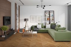 Ламинат SPC Damy Floor Chevron Монсоро DF09-Ch 600 х 127 мм 43 класс 22 шт - 1,676 м2 5 мм