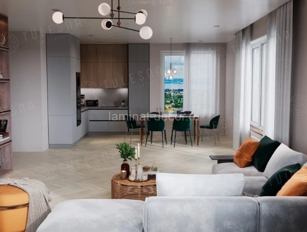 Заказать Каменно-полимерный ламинат SPC Alpine Floor Tulesna Art Parquet 1005-04 Radiante 43 класс 600х125х4 мм замок 4V-Groove фаска упаковка 1.95 м2 