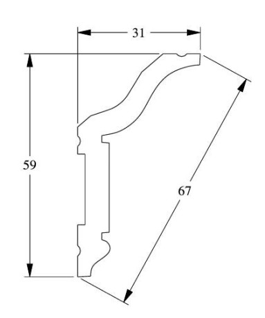 Заказать Потолочный плинтус Orac Decor Duropolymer CX141 2 м 