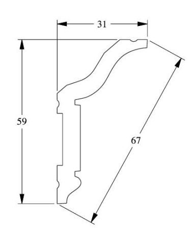 Заказать Потолочный плинтус Orac Decor Duropolymer CX141 2 м 