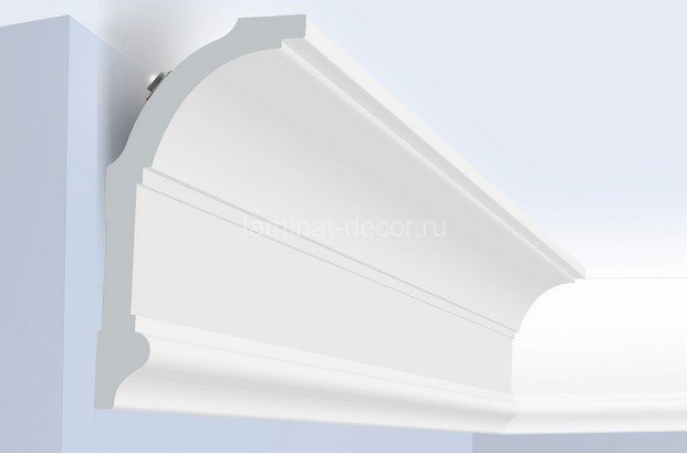 Заказать Потолочный плинтус 100х53 мм Hiwood A100 белый 2 м 