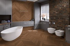 Ламинат SPC Damy Floor Chevron Блуа DF08-Ch 600 х 127 мм 43 класс 22 шт - 1,676 м2 5 мм