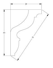 Потолочный плинтус Orac Decor Duropolymer CX148 2 м