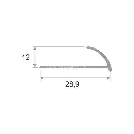 Заказать Латунный профиль С-образный 12 мм ЛПО-12 старая бронза 2,7м 