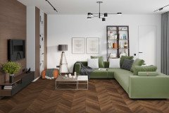 Ламинат SPC Damy Floor Chevron Шайо DF07-Ch 600 х 127 мм 43 класс 22 шт - 1,676 м2 5 мм