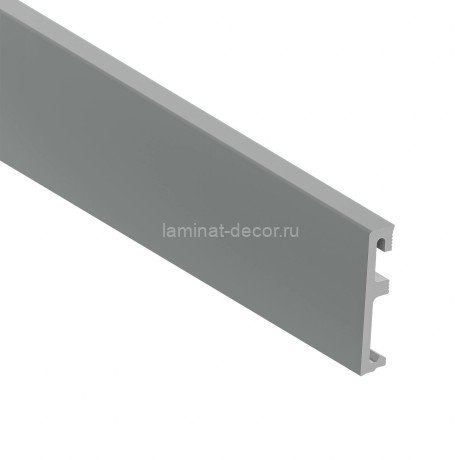 Заказать Плинтус для пола ПВХ 80 мм SALAG ALPHA Szary AP81M2 серый 2.4 м