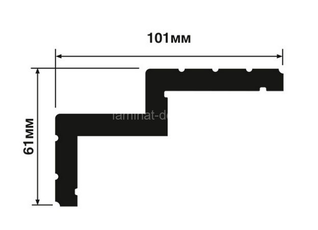 Заказать Потолочный плинтус 102х62 мм Hiwood A101 белый 2 м 