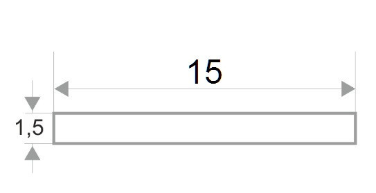 Заказать Латунная полоса 15 мм браш 2,7м