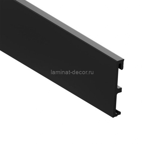 Заказать Плинтус для пола ПВХ 80 мм SALAG ALPHA Czarny AP81М3 черный 2.4 м 